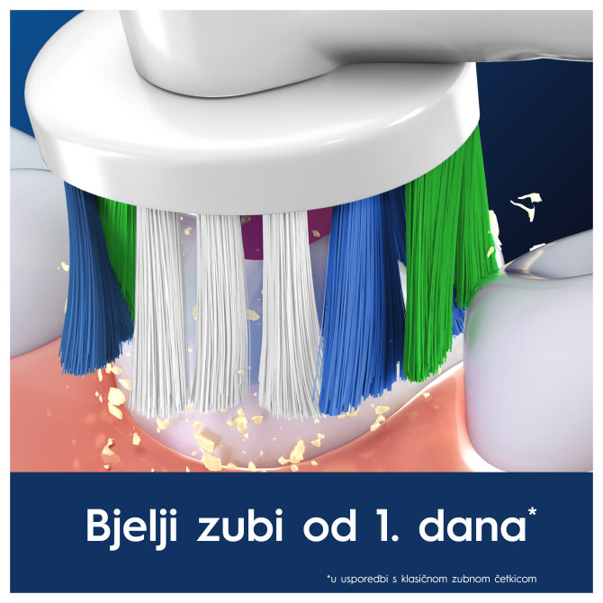 Proizvod Oral-B zamjenske glave Power brush 3D bijele - 4 komada brenda Oral-B