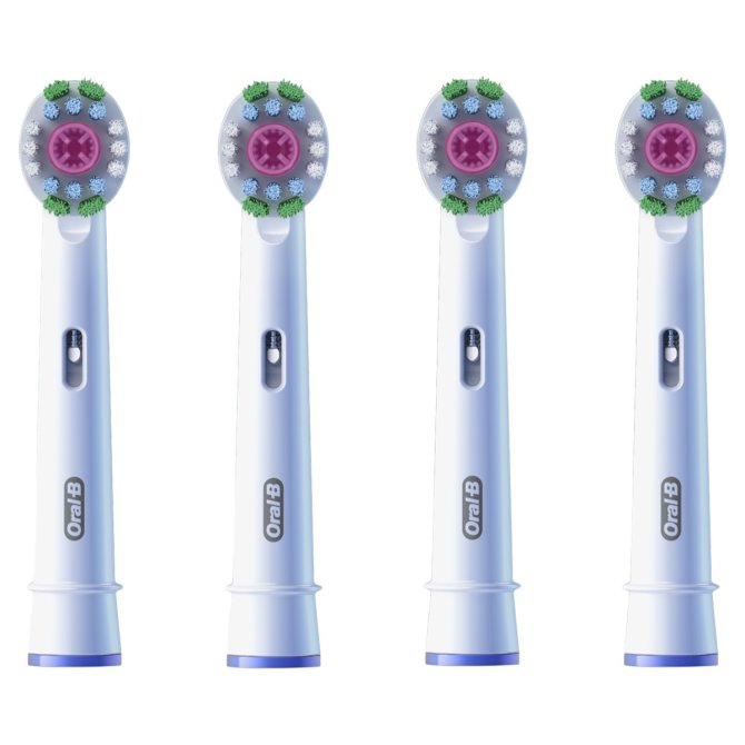 Proizvod Oral-B zamjenske glave Power brush 3D bijele - 4 komada brenda Oral-B