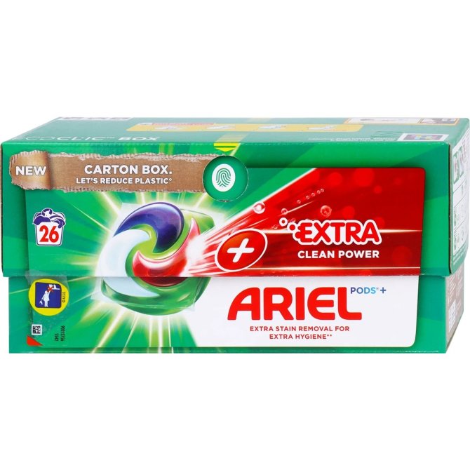 Proizvod Ariel gel kapsule extra clean 26 komada za 26 pranja brenda Ariel