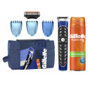 Proizvod Gillette poklon paket Styler trimer i gel za brijanje 200 ml + kozmetička torbica