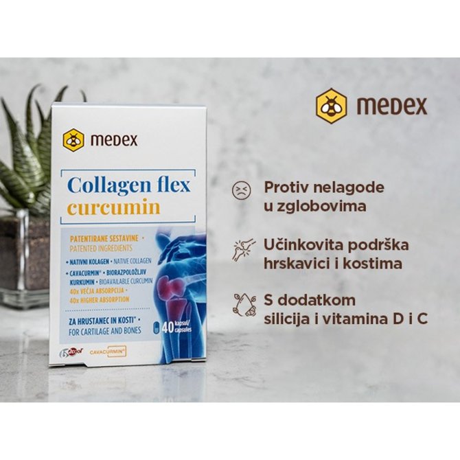 Proizvod Medex Kolagenflex kapsule s kurkuminom 40 komada brenda Medex