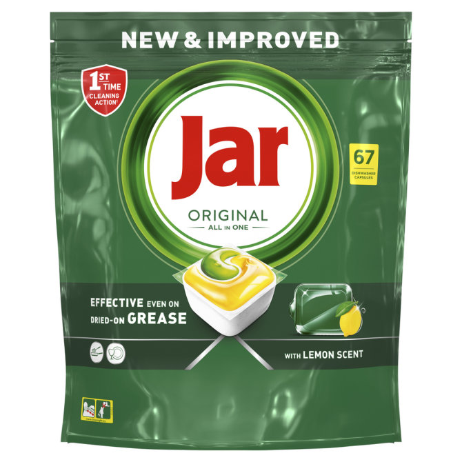 Proizvod Jar Original All in 1 Lemon tablete za strojno pranje posuđa 67 komada brenda Jar