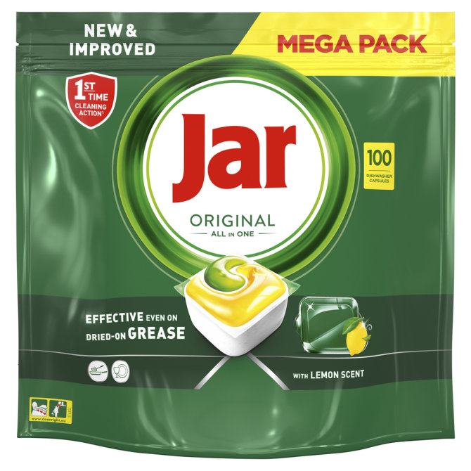 Proizvod Jar Original All in 1 Lemon tablete za strojno pranje posuđa 100 komada brenda Jar