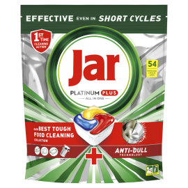 Proizvod Jar Platinum Plus Anti Dull tablete za strojno pranje posuđa 54 komada brenda Jar