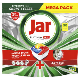 Proizvod Jar Platinum Plus Anti Dull tablete za strojno pranje posuđa 90 komada brenda Jar