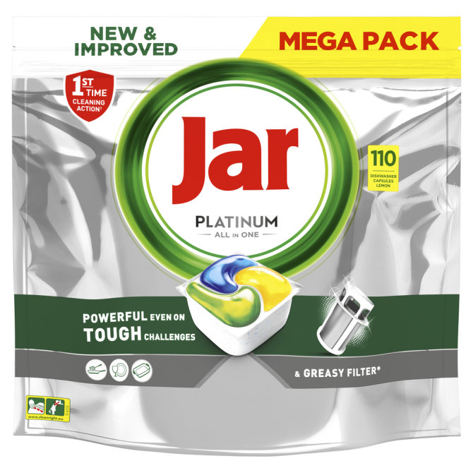 Proizvod Jar Platinum All in 1 tablete za strojno pranje posuđa 110 komada brenda Jar