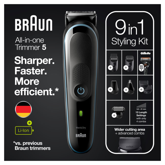 Proizvod Braun MGK 5380 trimer brada/šišač (9u1) brenda Braun