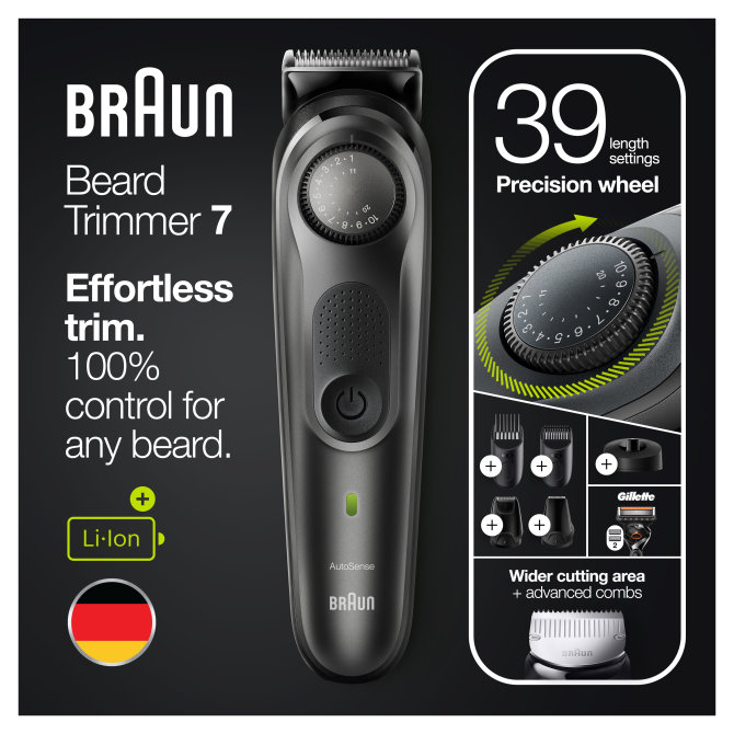 Proizvod Braun BT 7340 trimer za bradu i aparat za šišanje/39 duljina brenda Braun