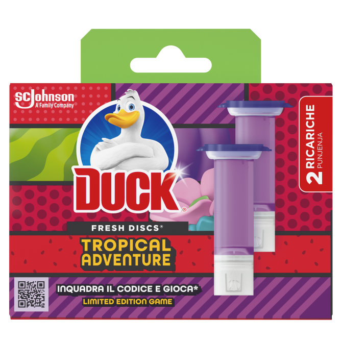 Proizvod Duck® Fresh Discs gel za čišćenje i osvježavanje WC školjke miris Tropical Summer - duopack brenda Duck