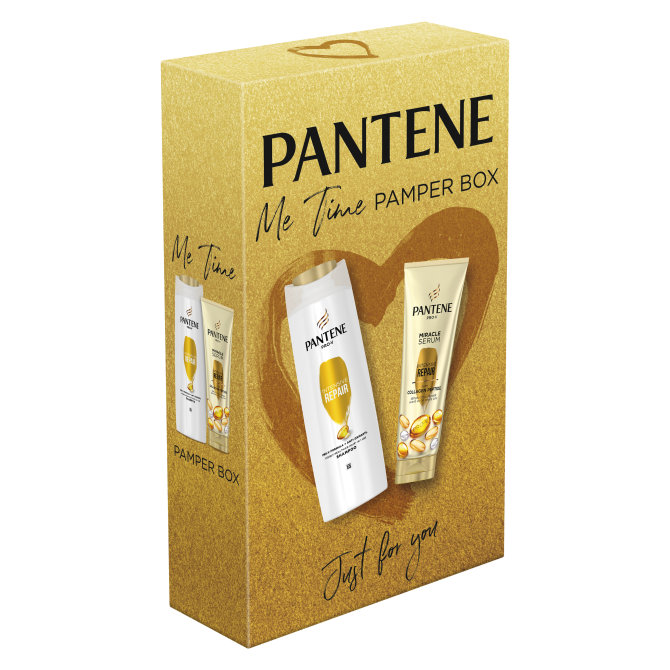 Proizvod Pantene Pro V poklon paket Me Time Pamper Box šampon + balzam za dubinsku njegu brenda Pantene