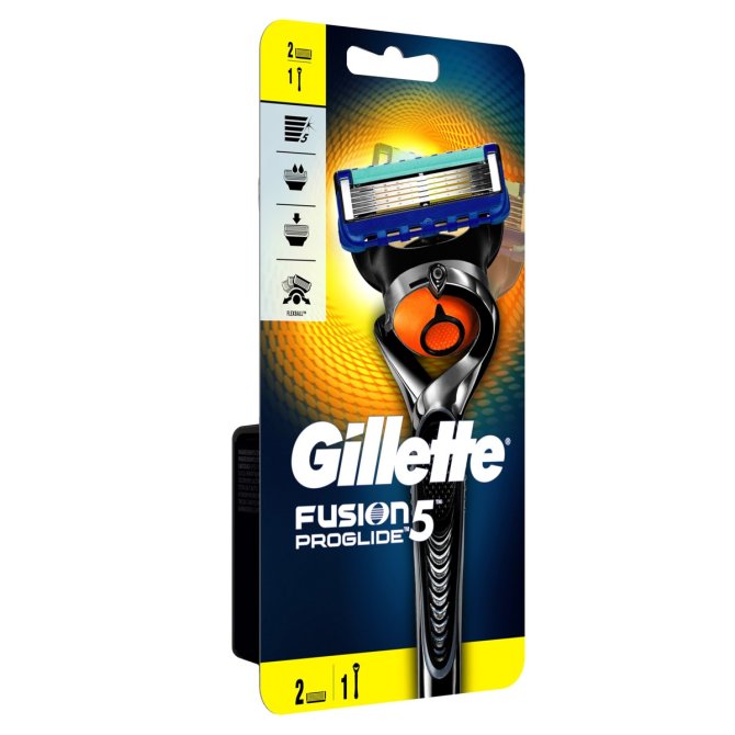 Proizvod Gillette Fusion proglide flexball brijač + zamjenske britvice 2 komada brenda Gillette