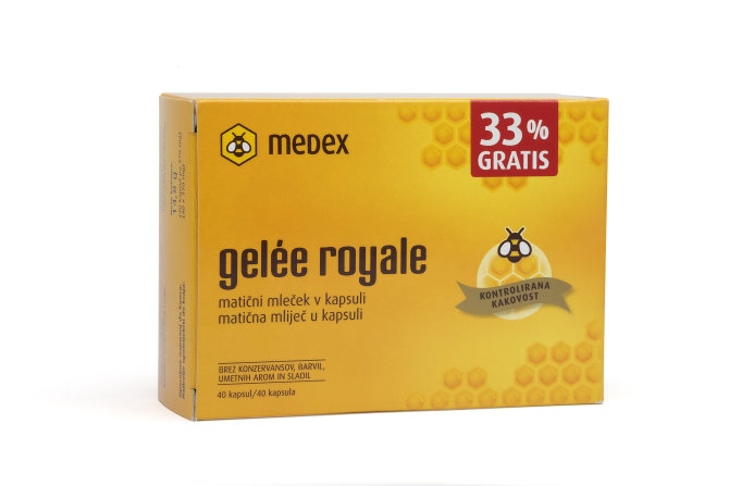 Proizvod Medex Gelée royale, kapsule 30+10 gratis x 350 mg brenda Medex