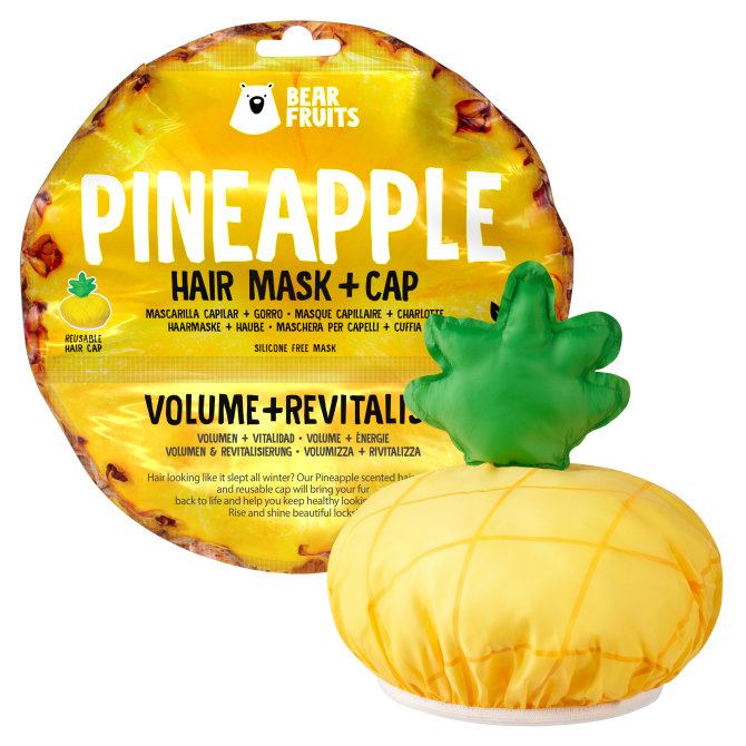 Proizvod Bear Fruits Pineapple maska za detox i revitalizaciju kose + kapa za kosu, 20 ml brenda Bear Fruits