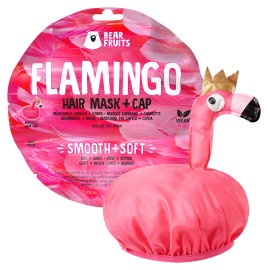 Proizvod Bear Fruits Flamingo, maska za zaglađivanje i omekšavanje kose + kapa za kosu, 20 ml brenda Bear Fruits