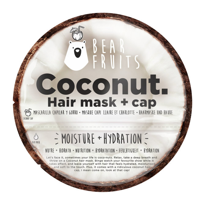 Proizvod Bear Fruits Coconut hidratantna maska za kosu + kapa za kosu, 20 ml brenda Bear Fruits