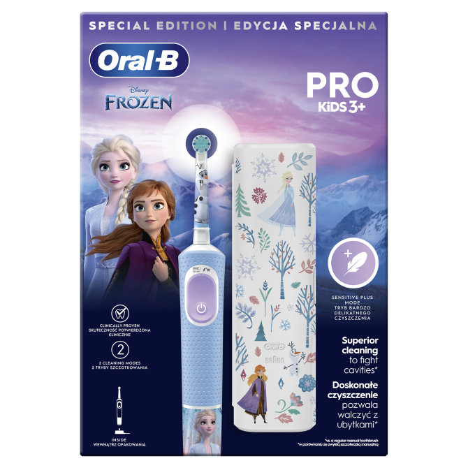 Proizvod Oral-B električna zubna četkica Pro Kids Frozen s putnom torbicom brenda Oral-B