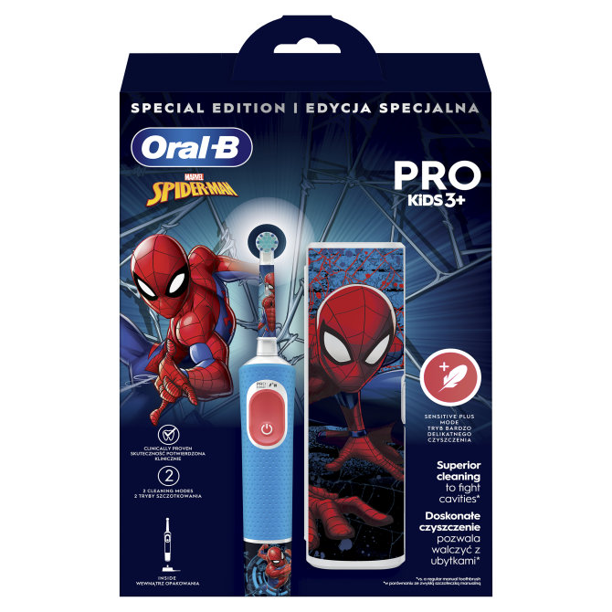 Proizvod Oral-B električna zubna četkica Pro Kids Spiderman s putnom torbicom brenda Oral-B