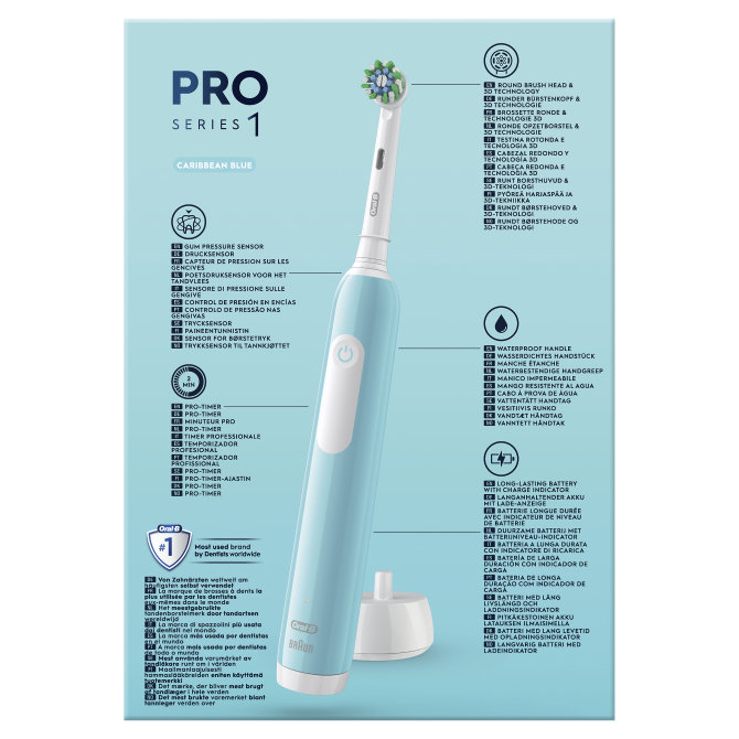 Proizvod Oral B električna zubna četkica Pro Series 1 caribbean blue s putnom torbicom brenda Oral-B