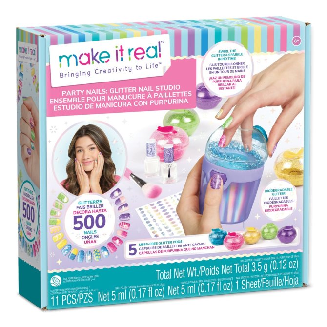 Proizvod Make it Real Party Studio - Glitter nokti brenda Make it real