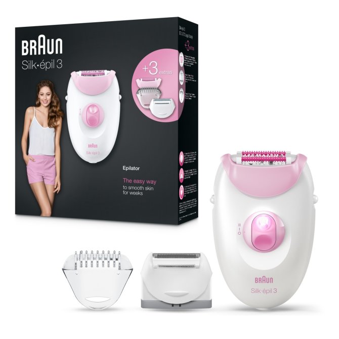 Proizvod Braun Silk-épil 3-270 epilator za dugotrajne rezultate s brijaćom glavom i trimerom brenda Braun