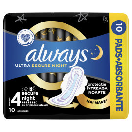 Proizvod Always Ultra Secure Night higijenski ulošci 10 kom brenda Always