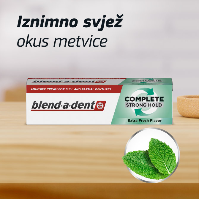 Proizvod Blend-a-dent Complete krema za učvrščivanje zubnih proteza Fresh 47 g brenda Blend- a- dent