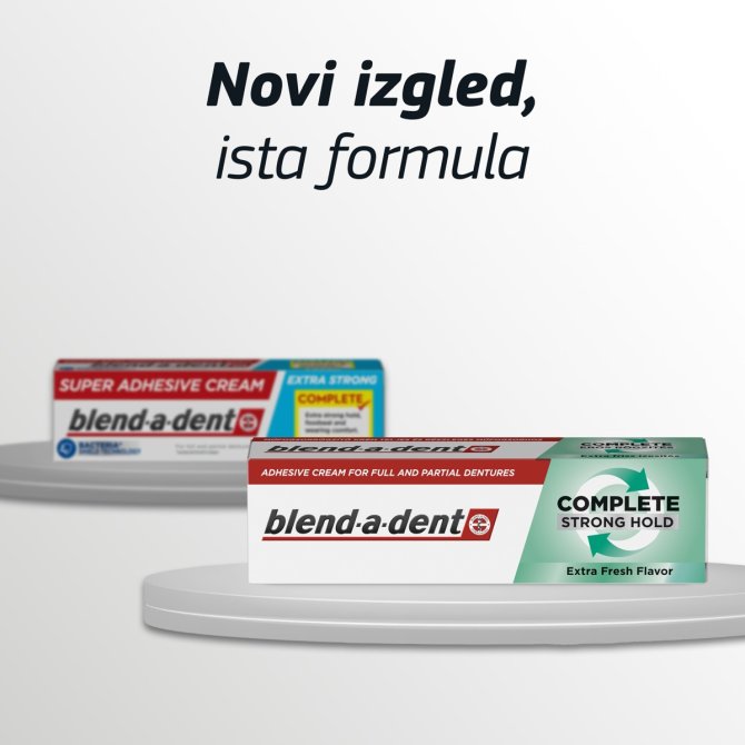 Proizvod Blend-a-dent Complete krema za učvrščivanje zubnih proteza Fresh 47 g brenda Blend- a- dent