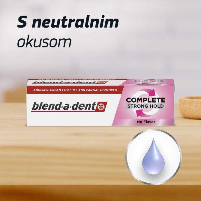 Proizvod Blend-a-dent Complete krema za učvrščivanje zubnih proteza Neutral 47 g brenda Blend- a- dent