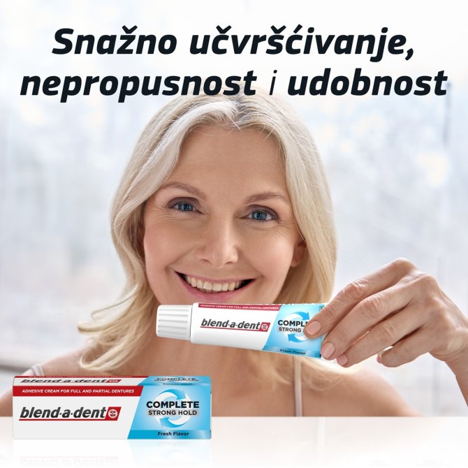 Proizvod Blend-a-dent Complete krema za učvrščivanje zubnih proteza Original 47 g brenda Blend- a- dent