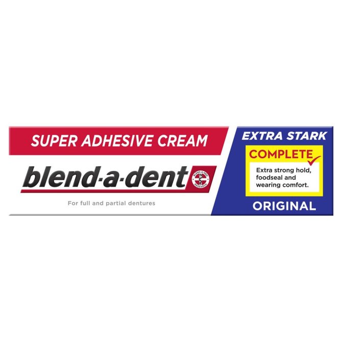 Proizvod Blend-a-dent Complete krema za učvrščivanje zubnih proteza Original 47 g brenda Blend- a- dent