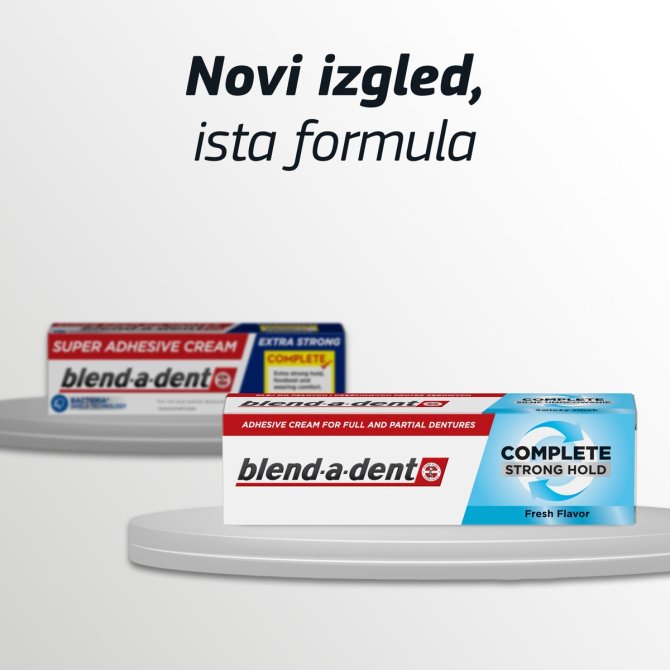 Proizvod Blend-a-dent Complete krema za učvrščivanje zubnih proteza Original 47 g brenda Blend- a- dent