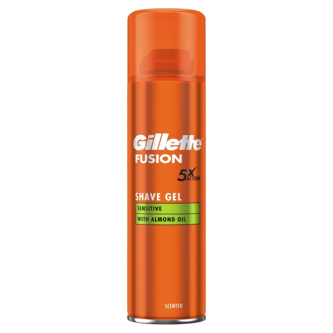 Proizvod Gillette Sensitive gel za brijanje s bademovim uljem 200 ml brenda Gillette