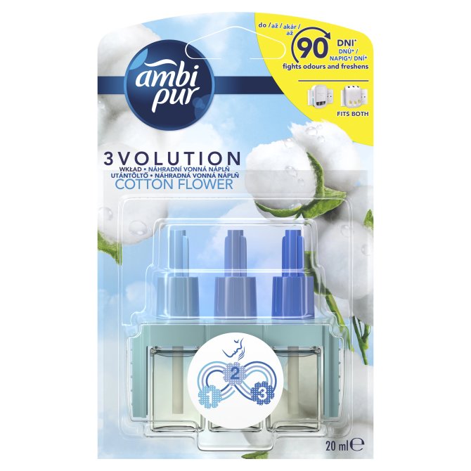 Proizvod Ambi pur 3volution punjenje za električni osvježivač zraka Cotton 20 ml brenda Ambi pur