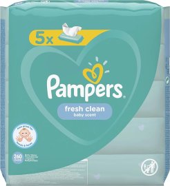 Proizvod Pampers vlažne maramice fresh clean 5x52 komada brenda Pampers