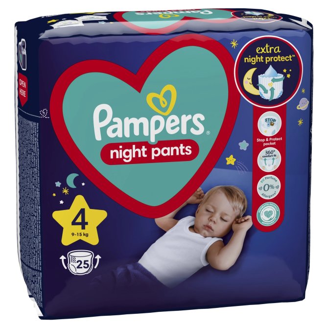 Proizvod Pampers Night pelene-gaćice veličina 4(9-15kg) 25 kom brenda Pampers