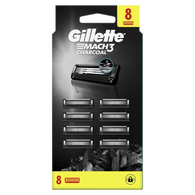 Proizvod Gillette Mach3 Charcoal zamjenske britvice 8 kom brenda Gillette
