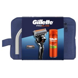 Proizvod Gillette ProGlide poklon paket brijač, zamjenska britvica i gel brenda Gillette