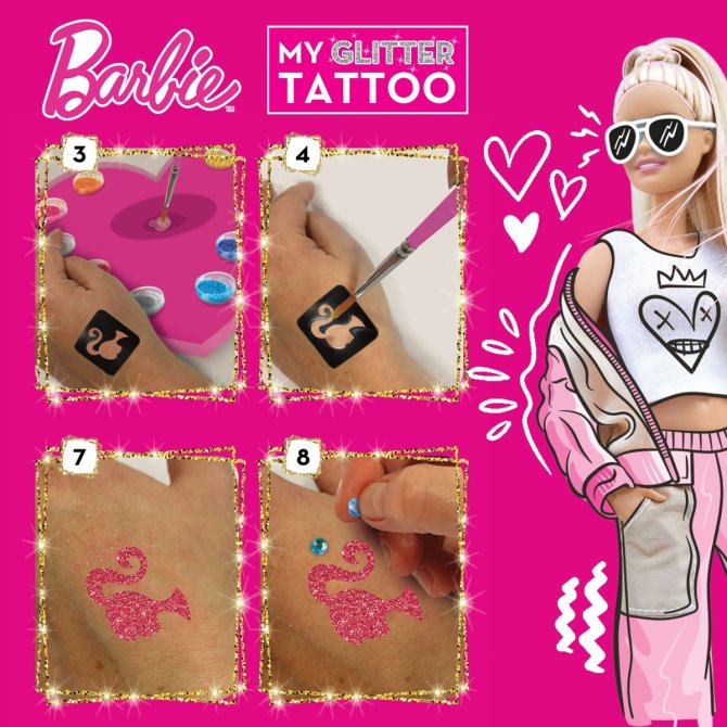 Proizvod Barbie set za izradu tetovaža brenda Lisciani