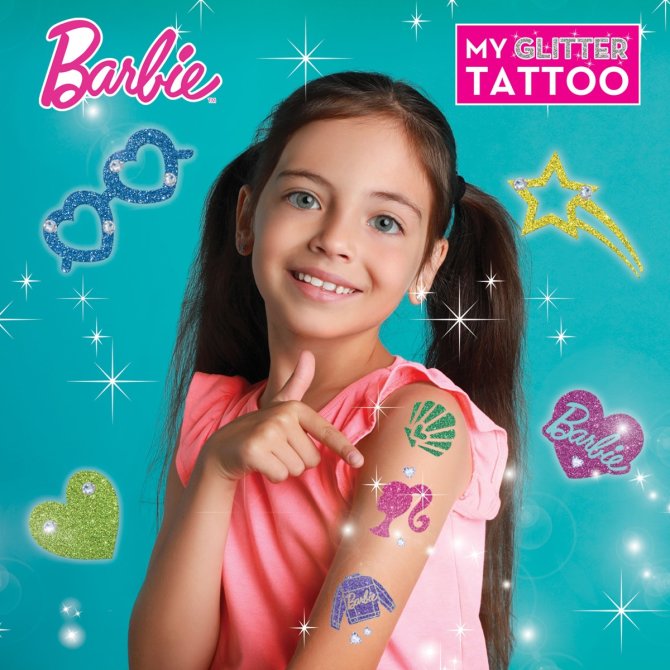 Proizvod Barbie set za izradu tetovaža brenda Lisciani