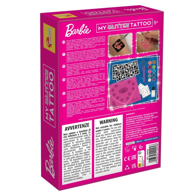 Proizvod Barbie set za izradu tetovaža brenda Lisciani