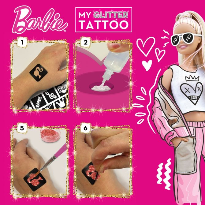 Proizvod Barbie set za izradu tetovaža brenda Lisciani