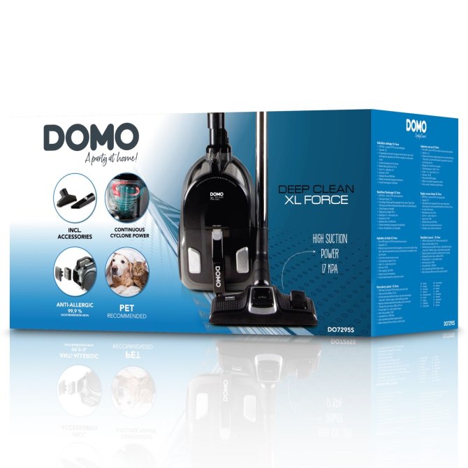 Proizvod DOMO Usisavač bez vrećice crni 850W brenda Domo