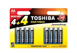 Proizvod Toshiba alkalne baterije LR06 AA 4/1 - 4+4 kom brenda Toshiba