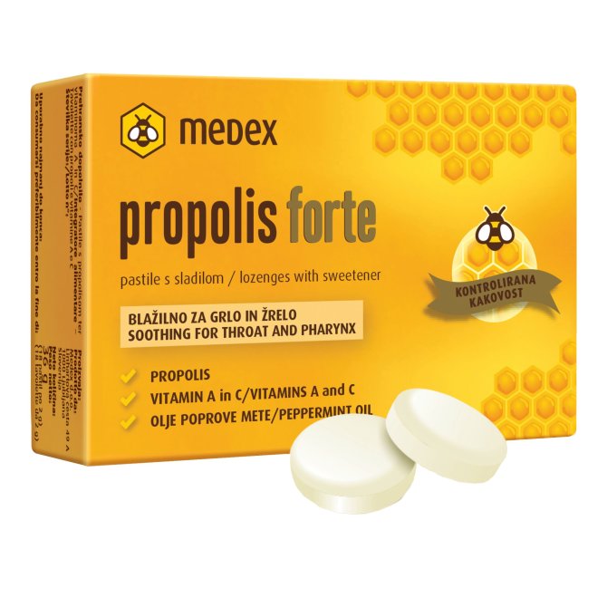 Proizvod Medex Propolis forte pastile, 18 pastila brenda Medex