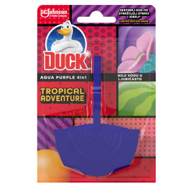 Proizvod Duck Aqua Purple 4u1 osvježivač za WC školjku, miris Tropical Adventure brenda Duck