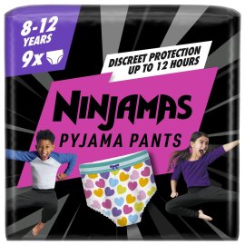 Proizvod Pampers Ninjamas Pyjama Pants pelene-gaćice (27 – 43 kg) – Heart, 9 kom brenda Pampers