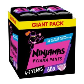 Proizvod Pampers Ninjamas Pyjama Pants pelene-gaćice (17 – 30 kg) – Heart, 60 kom brenda Pampers