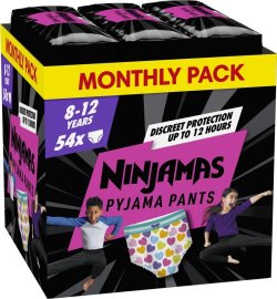 Proizvod Pampers Ninjamas Pyjama Pants pelene-gaćice (27 – 43 kg) – Heart, 54 kom brenda Pampers