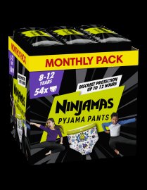 Proizvod Pampers Ninjamas Pyjama Pants pelene-gaćice (27 – 43 kg) – Space, 54 kom brenda Pampers