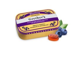 Proizvod Grether's pastile sa okusom borovnice bez šećera 110g brenda Grethers